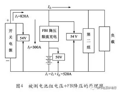 被測充電機(jī)充電電池組電壓+FBI降壓的原理圖 被測充電機(jī)充電電池組電壓+FBI降壓的原理圖
