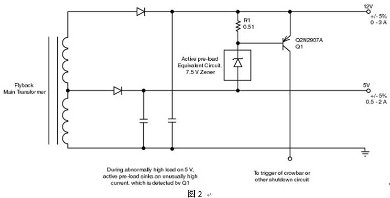 消弧充電機(jī)電路提供過流保護(hù)電路圖